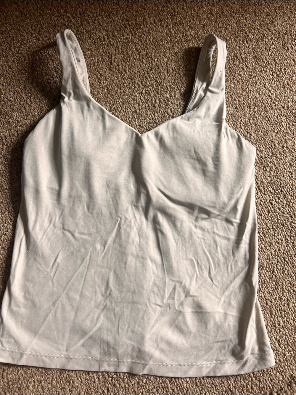 Offline Off White V-Neck Tank Top